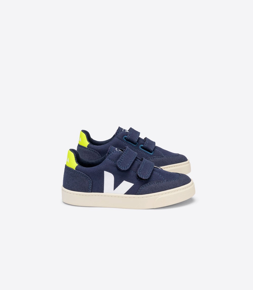 Veja Sneakers Copii - V-12 Velcro Panza - Albastri - 0379128-LP